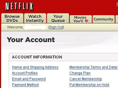 suspend netflix account